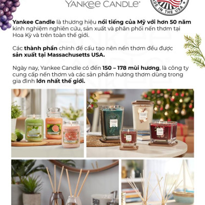 Nến hũ Yankee Candle size L - Farm Fresh Peach (623g)
