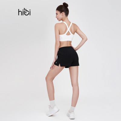 Áo tập Yoga Gym dây phối trắng BA507 Hibi Sports - Có mút nâng ngực bên trong