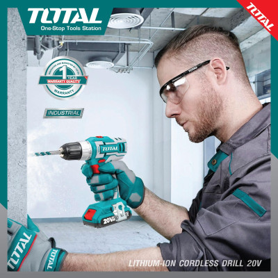 MÁY KHOAN PIN 20V (2 pin 2.0Ah + sạc)TOTAL TDLI200528 - HÀNG CHÍNH HÃNG