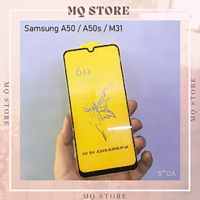 Kính cường lực cho Samsung A50 ,A50s , M31 full màn hình 6D cao cấp( hàng chính hãng)