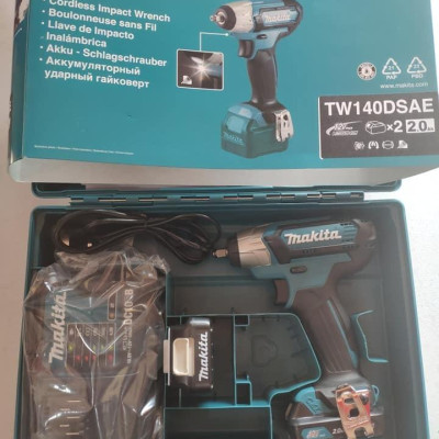 MÁY SIẾT BULONG DÙNG PIN 12V 125W MAKITA TW140DSAE (01 SẠC NHANH 02 PIN 12V/ 2.0 AH) - HÀNG CHÍNH HÃNG