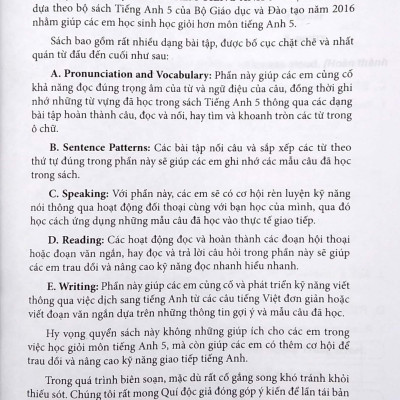 Bài Tập Dùng Kèm Tiếng Anh 5 - Biên Soạn Theo Chương Trình Mới
