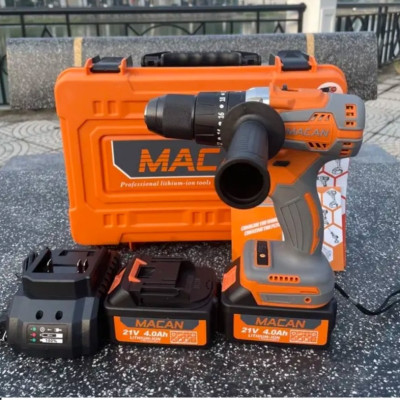 Máy Khoan Pin MACAN 3 Chức Năng 98Vf, Máy Khoan Từ 13ly Không Chổi Than Kèm Phụ Kiện