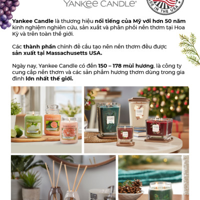Nến ly tròn sáp đậu nành Yankee Candle size M (369g) - Pink Sands