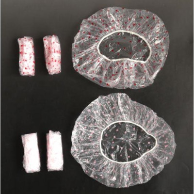 Set 06 mũ tắm trùm đầu chấm bi free size