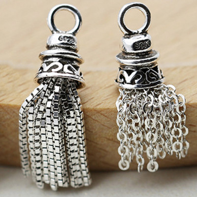 Charm bạc chuông tua rua treo - Ngọc Quý Gemstones