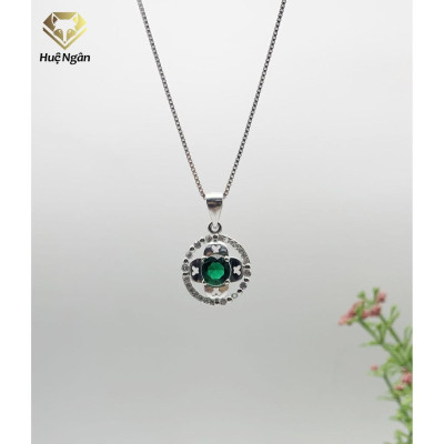 Dây chuyền bạc Ý 925 Huệ Ngân - Cỏ bốn lá may mắn YD160011