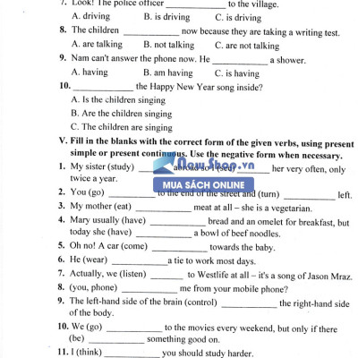 100 Đề Kiểm Tra Tiếng Anh 6 (Biên Soạn Theo Chương Trình Của Bộ Giáo Dục Và Đào Tạo)_KV