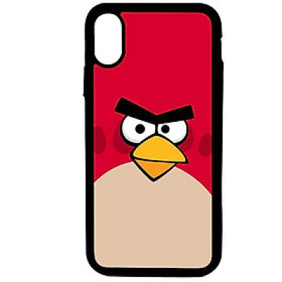 Ốp lưng dành cho Iphone X Chim Điên Nền Đỏ - Hàng Chính Hãng