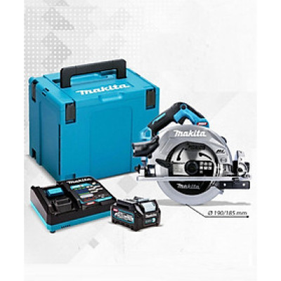 MÁY CƯA ĐĨA MAKITA DÙNG PIN 40V/4.0AH (190MM/185MM) HS003GM201 (1 SẠC NHANH DC40RA 2 PIN 4.0AH BL4040) - HÀNG CHÍNH HÃNG