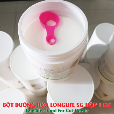 Thuốc Bột Cắm Hoa Tươi nhập khẩu Israel tại shop Florist (1 hủ pha 100L nước cắm hoa) hiệu Longlife SG là bí quyết giúp hoa cắm Xốp tươi lâu và hạn chế chăm sóc thay hoa mới