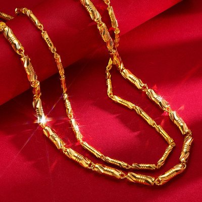Dây chuyền nam mắt xích đốt trúc khóa cài - NW01