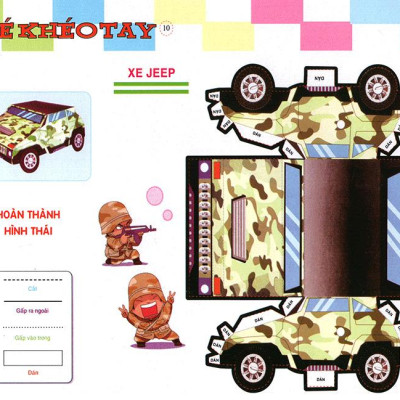 Cắt Và Dán Hình 3D - Bé Khéo Tay