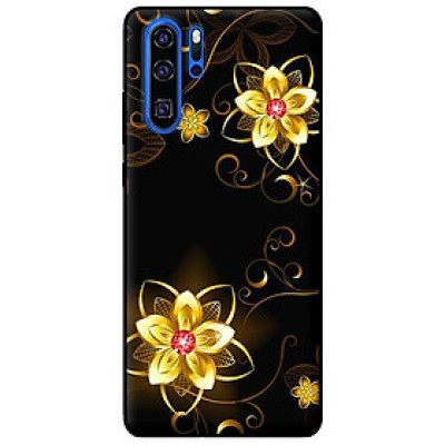 Ốp lưng in cho Huawei P30 Pro Họa Tiết Hoa Vàng - Hàng chính hãng