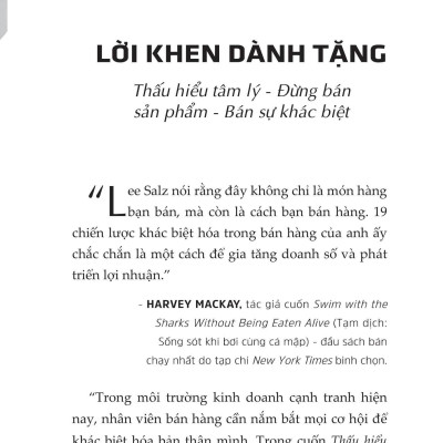 Thấu Hiểu Tâm Lý - Đừng Bán Sản Phẩm - Bán Sự Khác Biệt
