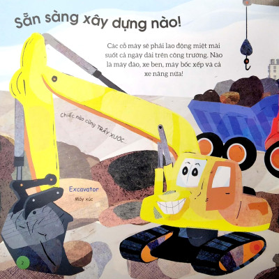 Busy Machines - Digger: Những Cỗ Máy Năng Nổ - Máy Đào Đất (Song Ngữ Anh - Việt)