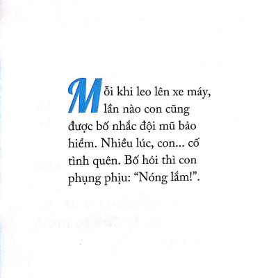 Nói sao cho con hiểu: Câu chuyện mũ bảo hiểm và tự bảo vệ mình