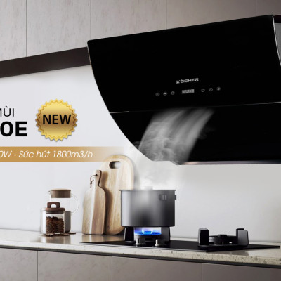 Máy hút mùi Kocher K-2080E (90CM) - Hàng Chính Hãng