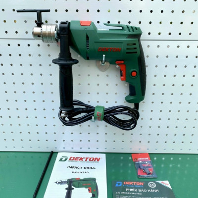 Máy khoan điện cầm tay Dekton DK-ID750 đầu 13ly,chuyên khoan sắt,gạch,gỗ,khoan cầm tay
