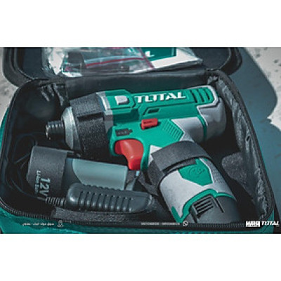 MÁY SIẾT VÍT DÙNG PIN 12V (100N.M) (KÈM THEO 02 PIN 18V) TOTAL TIDLI228121 - HÀNG CHÍNH HÃNG