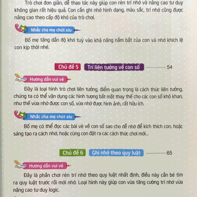 500 Trò Chơi Rèn Luyện IQ (4-10 Tuổi) - Khả Năng Ghi Nhớ