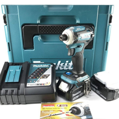 MÁY KHOAN VẶN VÍT DÙNG PIN 18V MAKITA  DTD171RTJ (01 ĐẾ SẠC NHANH 02 PIN 5.0AH) - HÀNG CHÍNH HÃNG