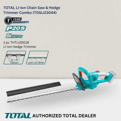 BỘ COMBO MÁY CƯA XÍCH TGSLI20851 & MÁY CẮT HÀNG RÀO THTLI20018(2 pin 20V/2.0Ah+ sạc) TOTAL TOSLI23044 - HÀNG CHÍNH HÃNG