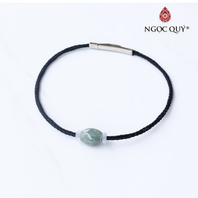 Vòng dây thép đá câm thạch mệnh hỏa, mộc - Ngọc Quý Gemstones