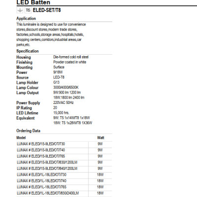 ĐÈN LED LUMAX#ELED/OT/765