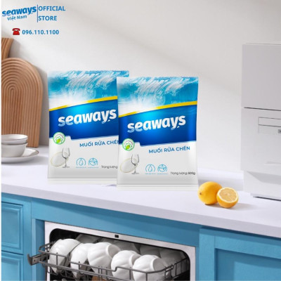 Combo 5 Túi muối rửa chén bát Seaways dành cho máy rửa chén bát - 500g/túi