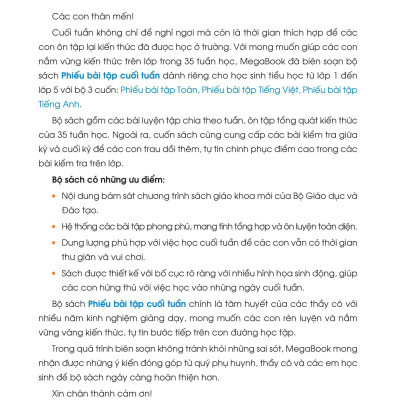 Phiếu Bài Tập Cuối Tuần Toán 1