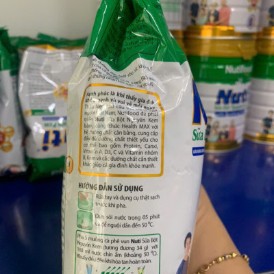 Thùng sữa bột Nguyên Kem Nutifood 400g (30 gói/thùng)