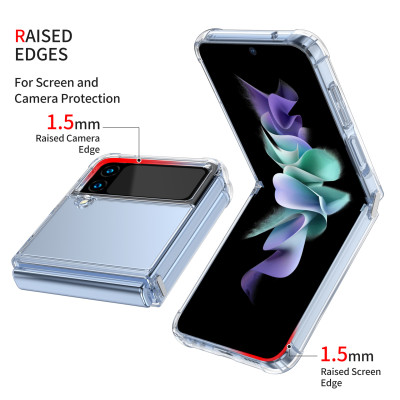 Ốp Lưng PC Trong Suốt Dành Cho Samsung Galaxy Z Flip 4 - Hàng Chính Hãng LEEU DESIGN
