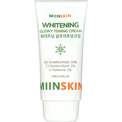 Kem dưỡng trắng nâng tông MIINSKIN Whitening Glowy Toning Cream (70ml) - Hàng chính hãng