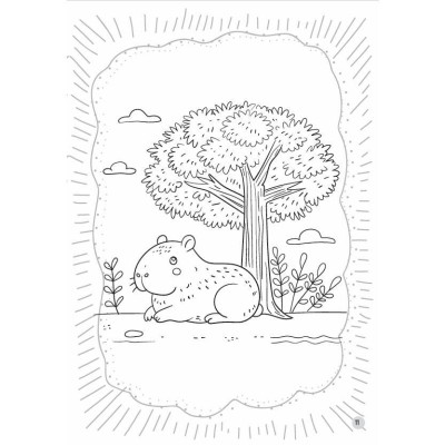 Sách - Bé Tô Màu Capybara - Bộ Trưởng Bộ Ngoại Giao - Giáng Sinh Diệu Kỳ - Tặng Kèm Sticker - Việt Thư