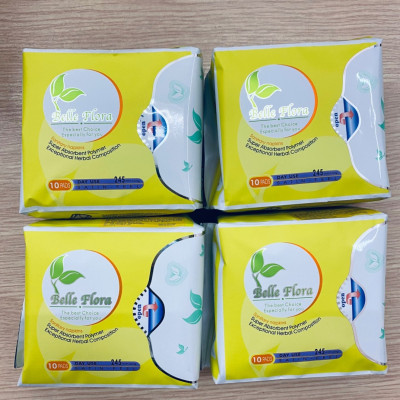 Bộ băng vệ sinh ban ngày cotton BELLE FLORA 4 gói