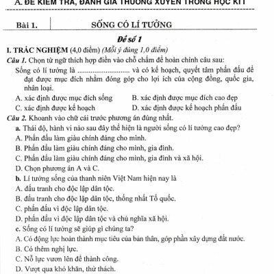 Đề Kiểm Tra, Đánh Giá Giáo Dục Công Dân 9 (Dùng Kèm SGK Kết Nối Tri Thức Với Cuộc Sống) - HA