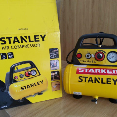 MÁY NÉN KHÍ KHÔNG DẦU 1.5 HP 6L STANLEY DN200/8/6 - HÀNG CHÍNH HÃNG