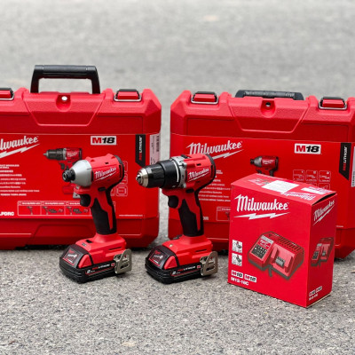 COMBO MÁY KHOAN PIN M18 BLPDRC + MÁY VẶN VÍT PIN M18 BLIDR - HÀNG CHÍNH HÃNG