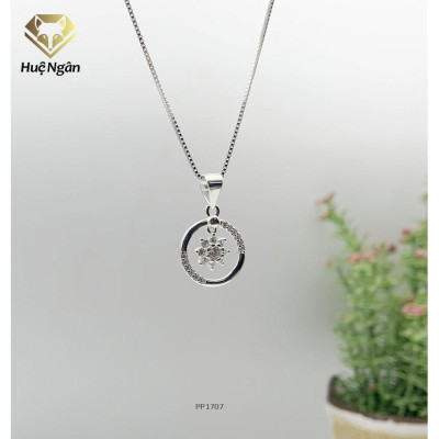 Dây chuyền bạc Ý 925 Huệ Ngân - Circle in love PP1707