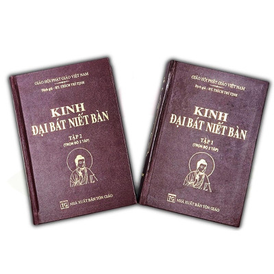 Sách - Kinh Đại Bát Niết Bàn - Bìa Da - Trọn Bộ 2 Tập - Chính Thông Book