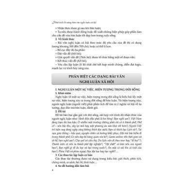 Sách - Phát Triển Kĩ Năng Làm Văn Nghị Luận Xã Hội - Dùng Cho Học Sinh THCS & THPT - Khang Việt Book