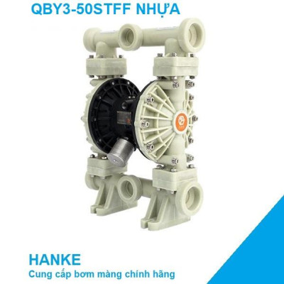 Máy bơm màng khí nén thân nhựa PP, GODO QBY3-50STFF