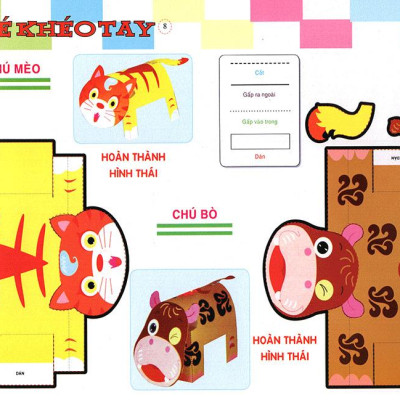 Cắt Và Dán Hình 3D - Bé Khéo Tay