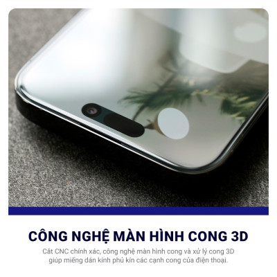 Kính cường lực khung tự dán cho iPhone 16 / 16 Plus / 16 Pro / 16 Pro Max hiệu WIWU SQ-008 Easy install - Viền siêu mỏng 0.33mm, chống mẻ cạnh, Phủ nano siêu mượt - Hàng nhập khẩu