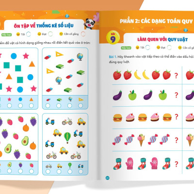 Phiếu Luyện Toán Tư Duy Cùng Gấu Kiki 3: Xác Định Vị Trí - Các Dạng Toán Quy Luật