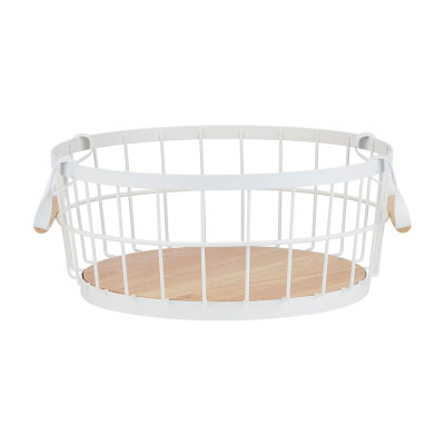 Rổ Đựng Đồ Sắt SIMPLY Màu Trắng|Index Living Mall| Nội Thất Thái Lan