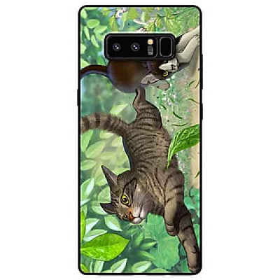 Ốp lưng in cho Samsung Note 8 Mẫu Bắt Mèo