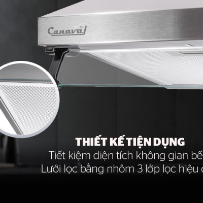 Máy hút mùi cổ điển CANAVAL CA8700S - Hàng nhập khẩu