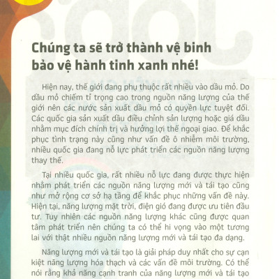 Lựa Chọn Cho Tương Lai: Job? - Chuyên Gia Năng Lượng Mới Và Tại Tạo (Tranh màu)
